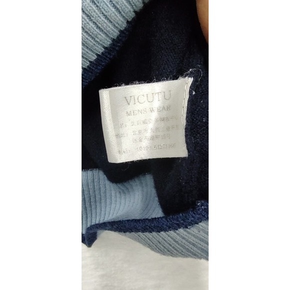 Vicutu‎ Vest Men's Large Menswear 1/4 Zip Blue Golf - Picture 5 of 6